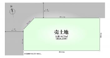 【価格未定（3000万円台）】兵庫区本町２丁目　土地【更地渡し・建築条件なし】